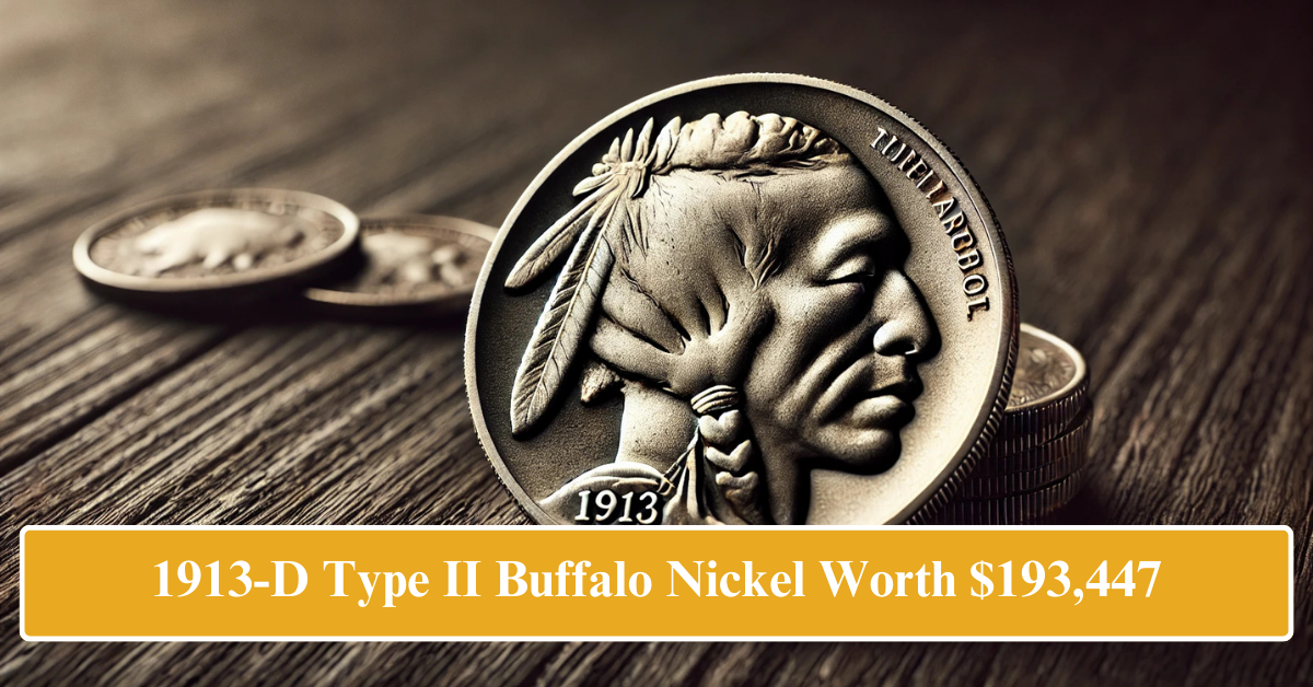 1913-D Type II Buffalo Nickel Worth $193,447