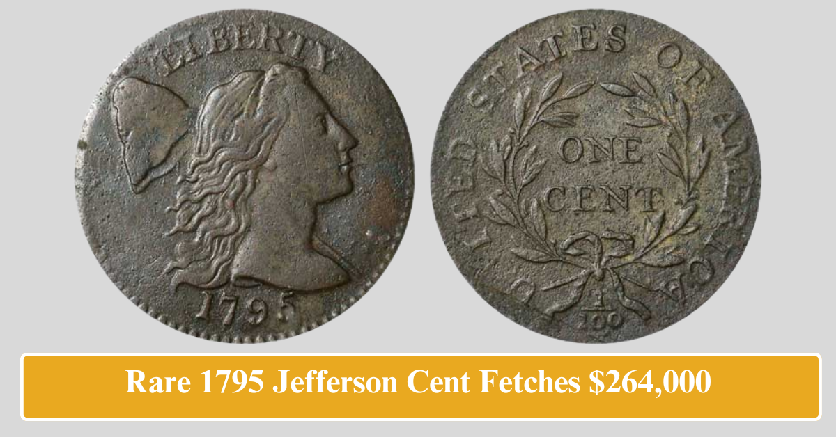 Rare 1795 Jefferson Cent Fetches $264,000